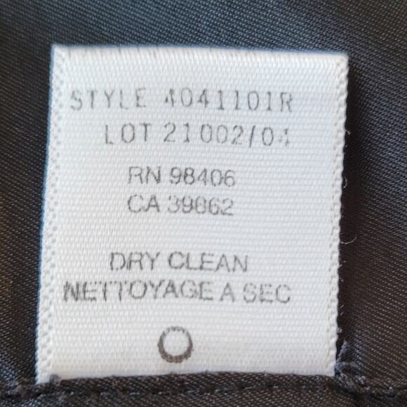 Theory 100% Wool Single Breasted Blazer Contrast Cuffs Size 10 Black Parisian - Picture 11 of 13